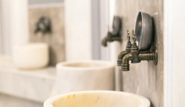 a sink with a faucet